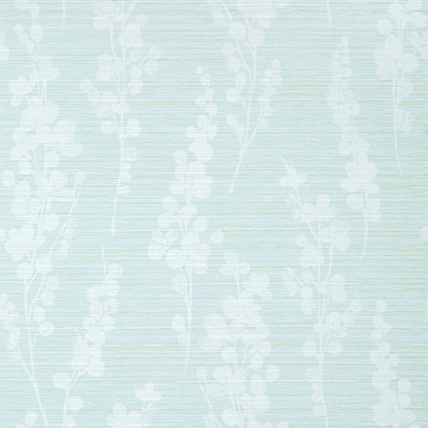 Spring Blooms wallpaper in soft green and blue color - pattern number T41051 - by Thibaut in the Modern Resource Volume 4 collection