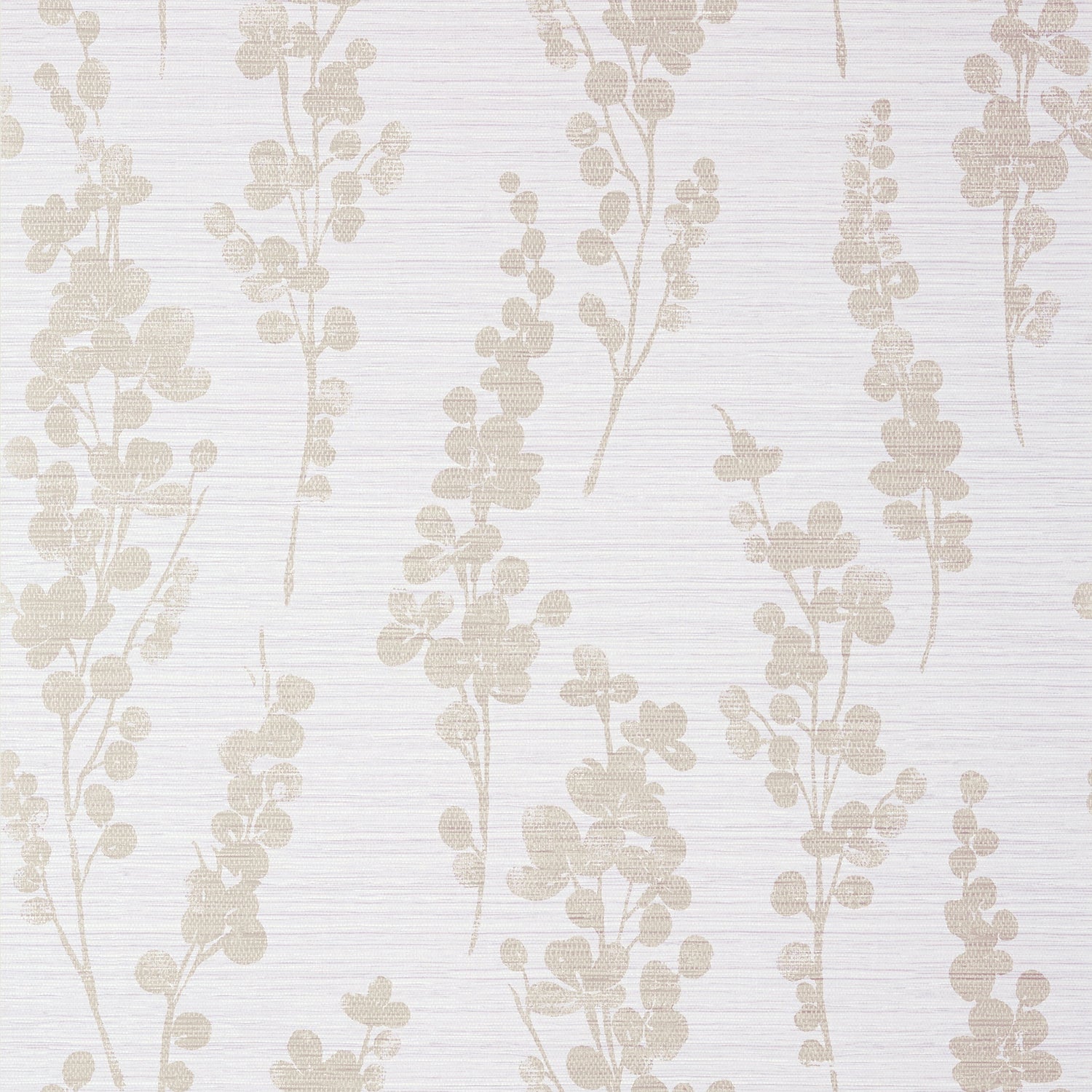 Spring Blooms wallpaper in metallic pewter on lavender color - pattern number T41052 - by Thibaut in the Modern Resource Volume 4 collection