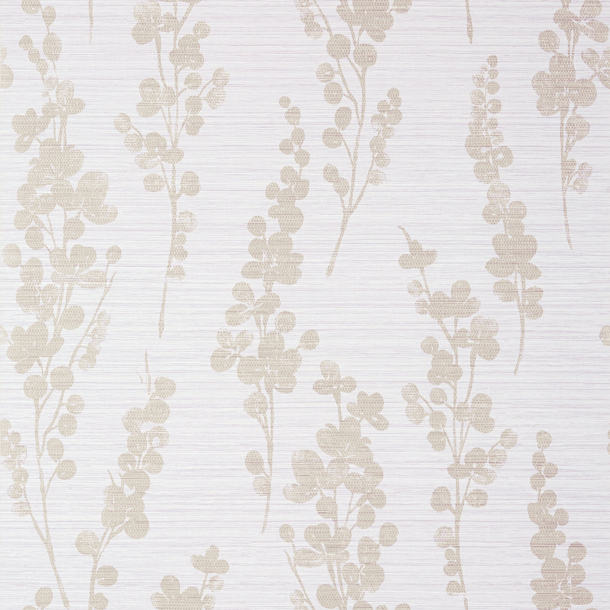 Spring Blooms wallpaper in metallic pewter on lavender color - pattern number T41052 - by Thibaut in the Modern Resource Volume 4 collection
