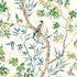 Claire fabric in yellow and navy color - pattern number T42013 - by Thibaut in the Sojourn collection