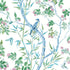 Claire fabric in blue and green color - pattern number T42014 - by Thibaut in the Sojourn collection