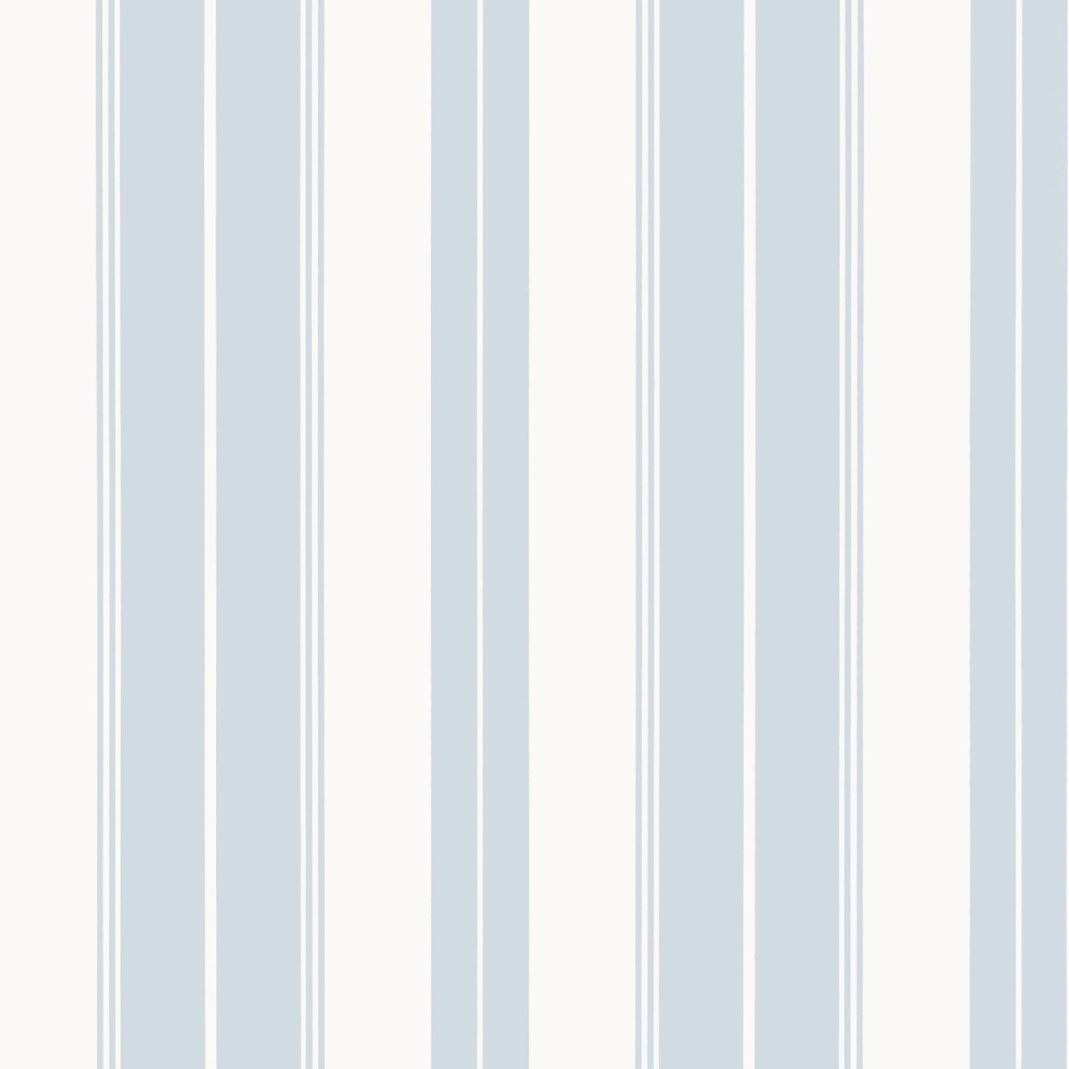 Norfolk Stripe fabric in light blue color - pattern number T44044 - by Thibaut in the Stripes and Checks Resource collection