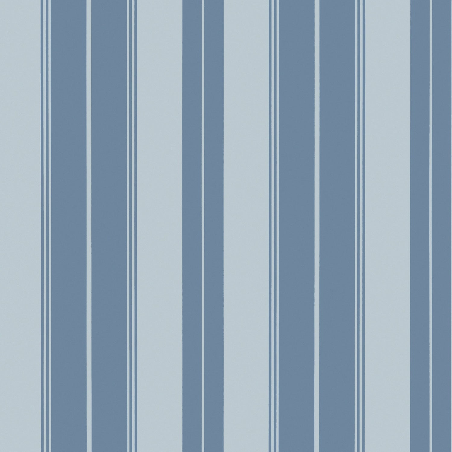 Norfolk Stripe fabric in french blue color - pattern number T44046 - by Thibaut in the Stripes and Checks Resource collection