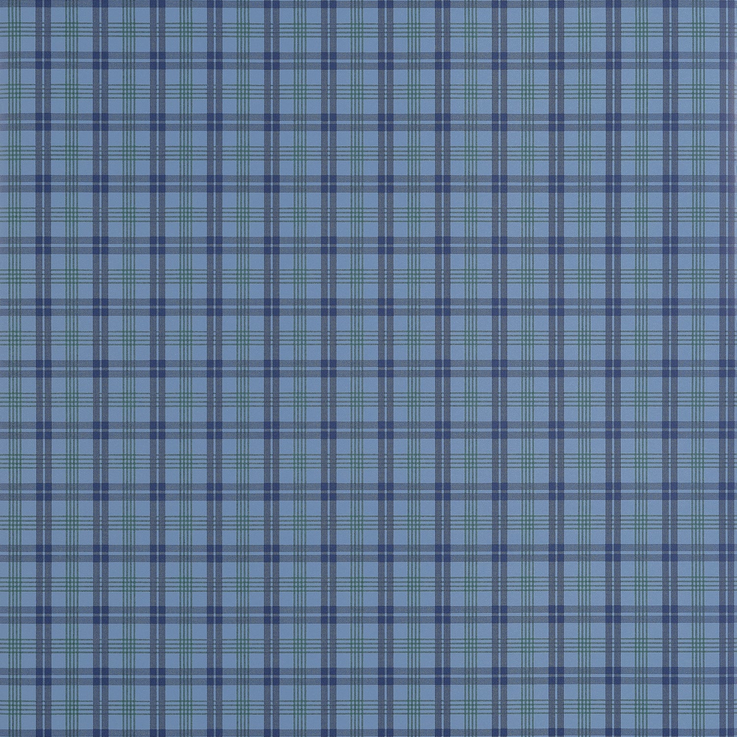 Huntley Plaid wallpaper in navy color - pattern number T44051 - by Thibaut in the Stripes and Checks Resource collection