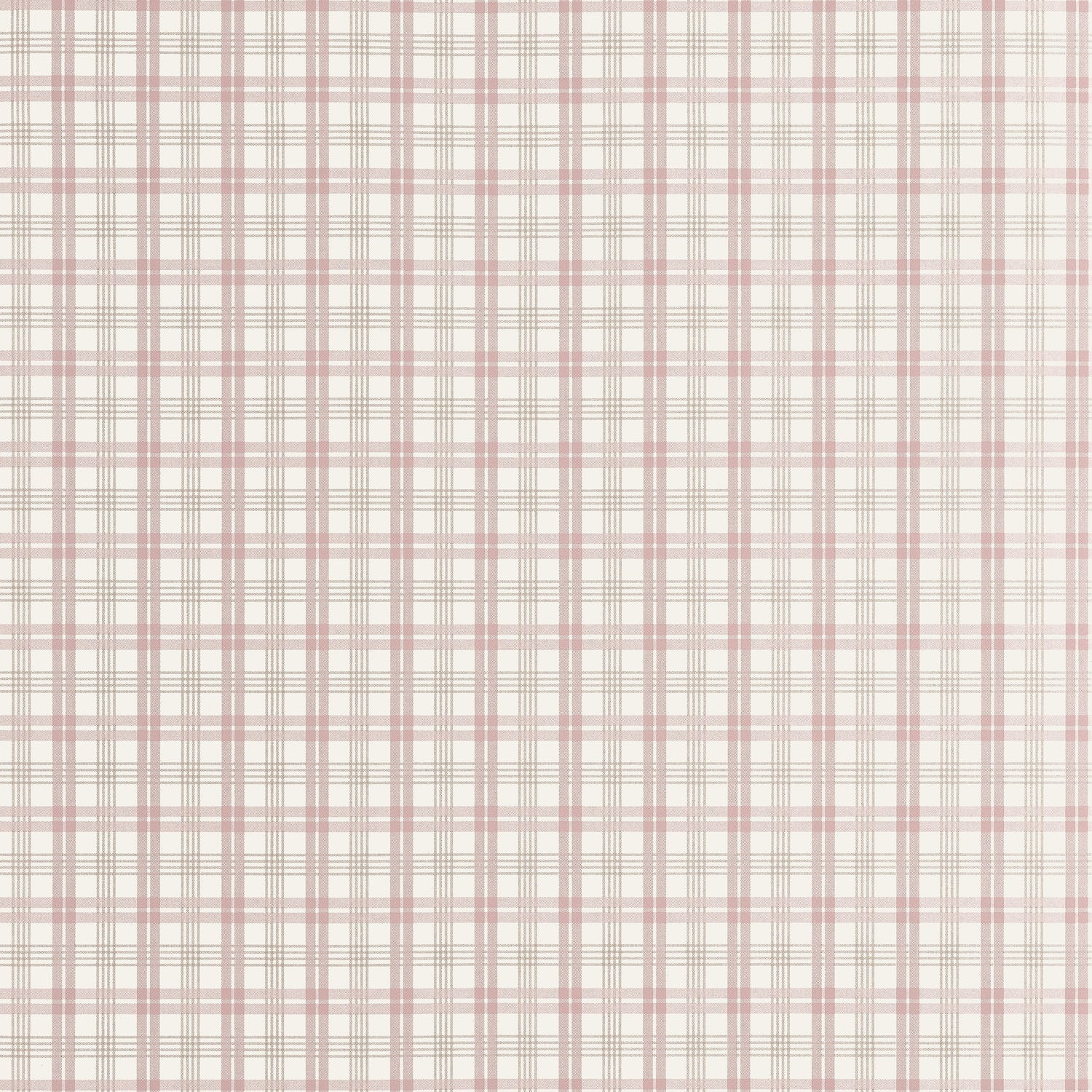 Huntley Plaid wallpaper in blush color - pattern number T44057 - by Thibaut in the Stripes and Checks Resource collection