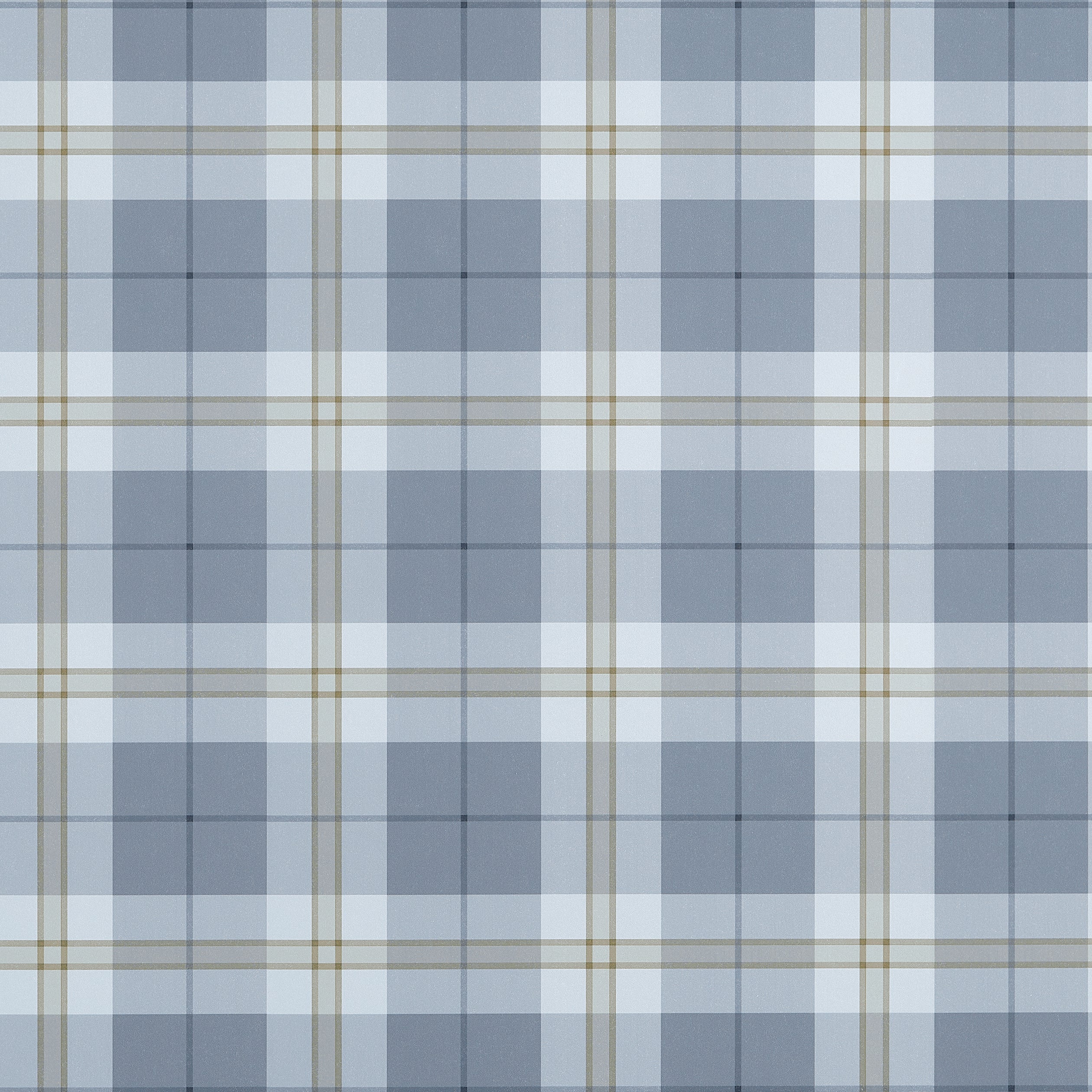 Douglas Plaid wallpaper in slate color - pattern number T44069 - by Thibaut in the Stripes and Checks Resource collection