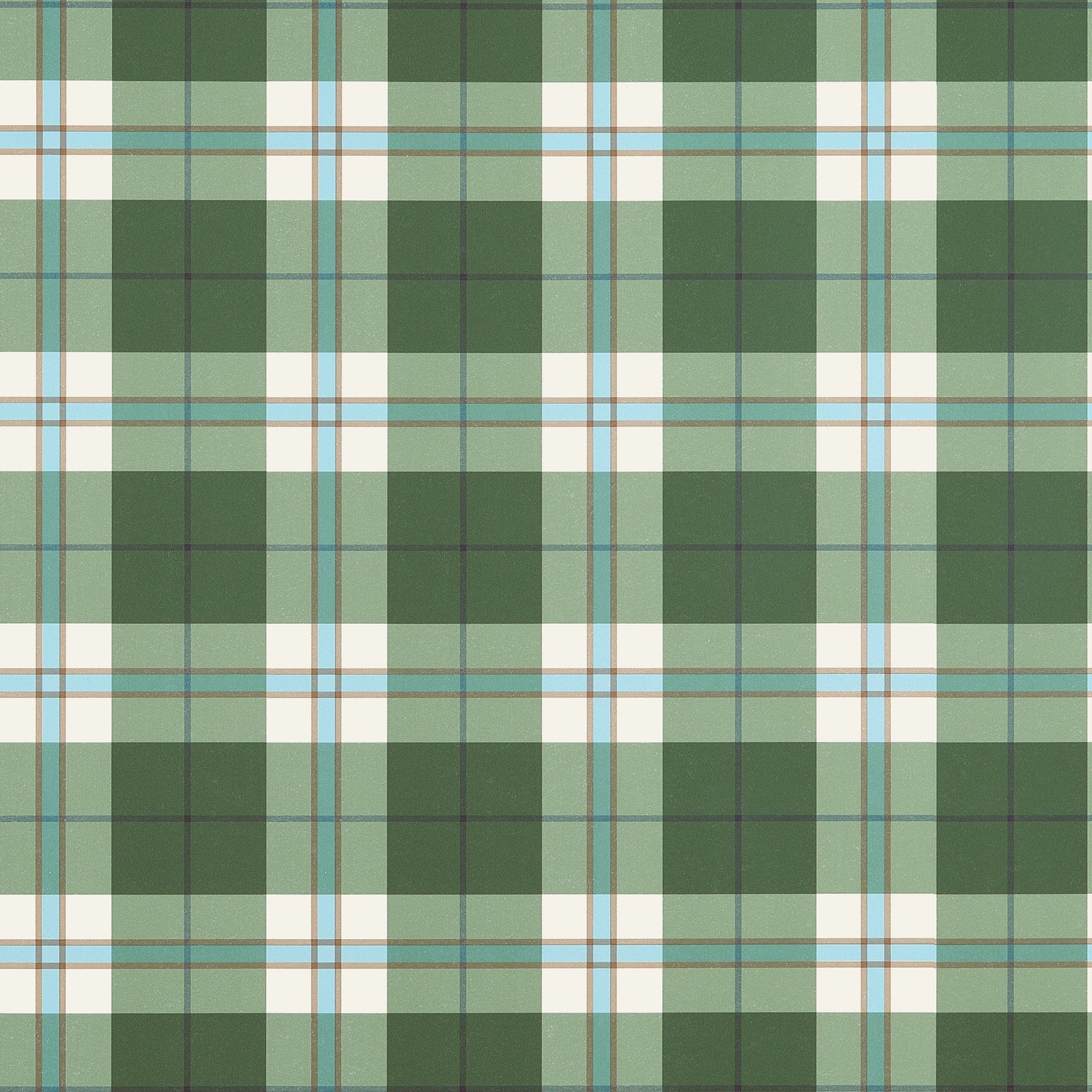 Douglas Plaid wallpaper in green color - pattern number T44071 - by Thibaut in the Stripes and Checks Resource collection