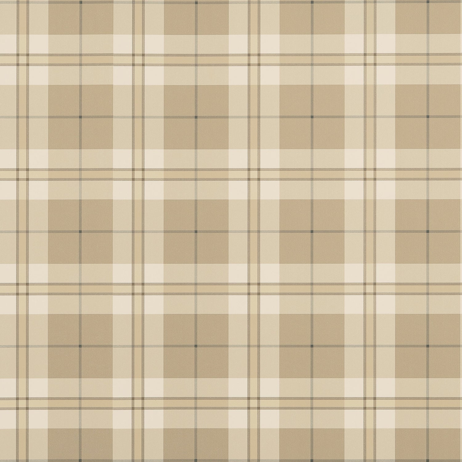 Douglas Plaid wallpaper in camel color - pattern number T44073 - by Thibaut in the Stripes and Checks Resource collection