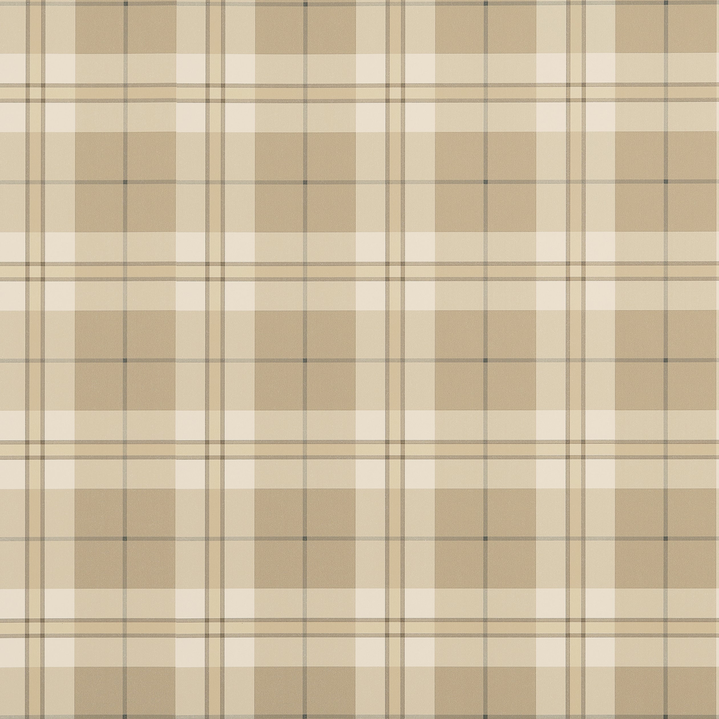 Douglas Plaid wallpaper in camel color - pattern number T44073 - by Thibaut in the Stripes and Checks Resource collection