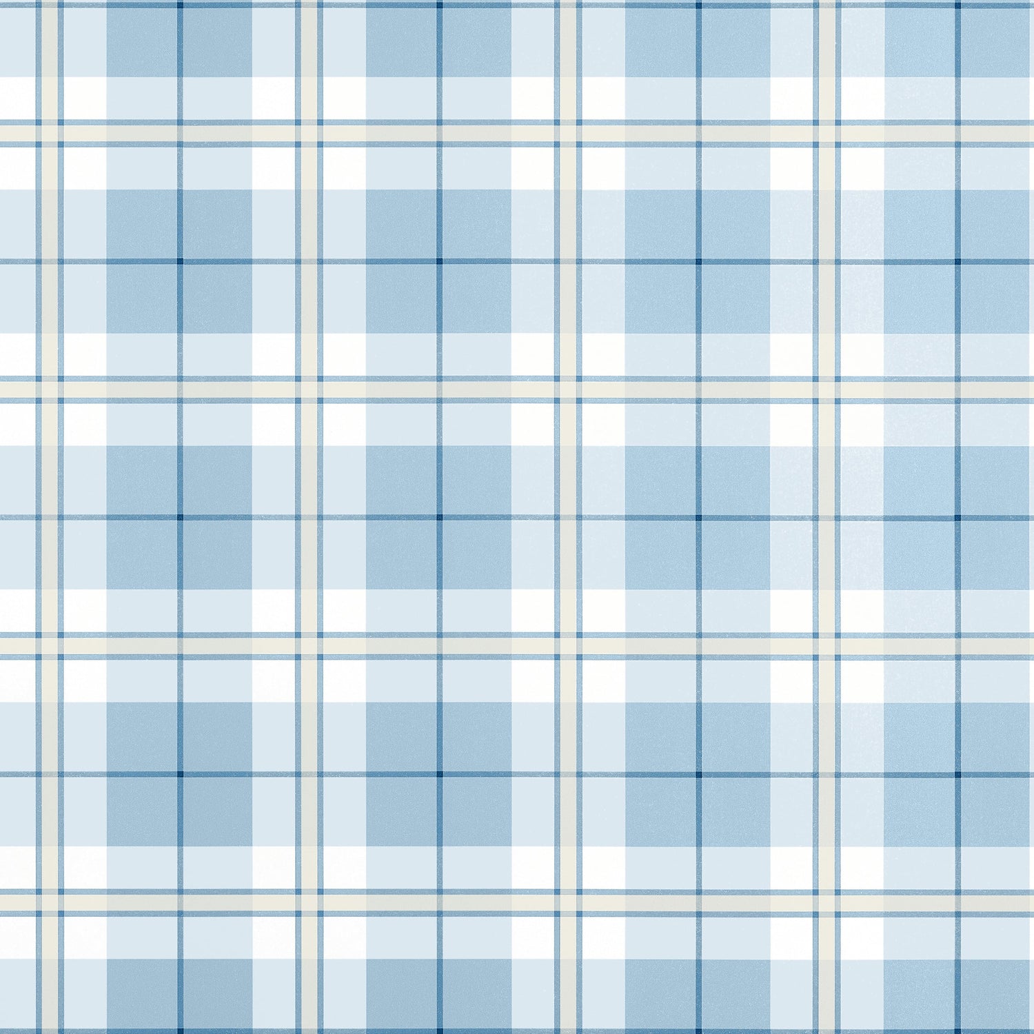 Douglas Plaid wallpaper in light blue color - pattern number T44075 - by Thibaut in the Stripes and Checks Resource collection