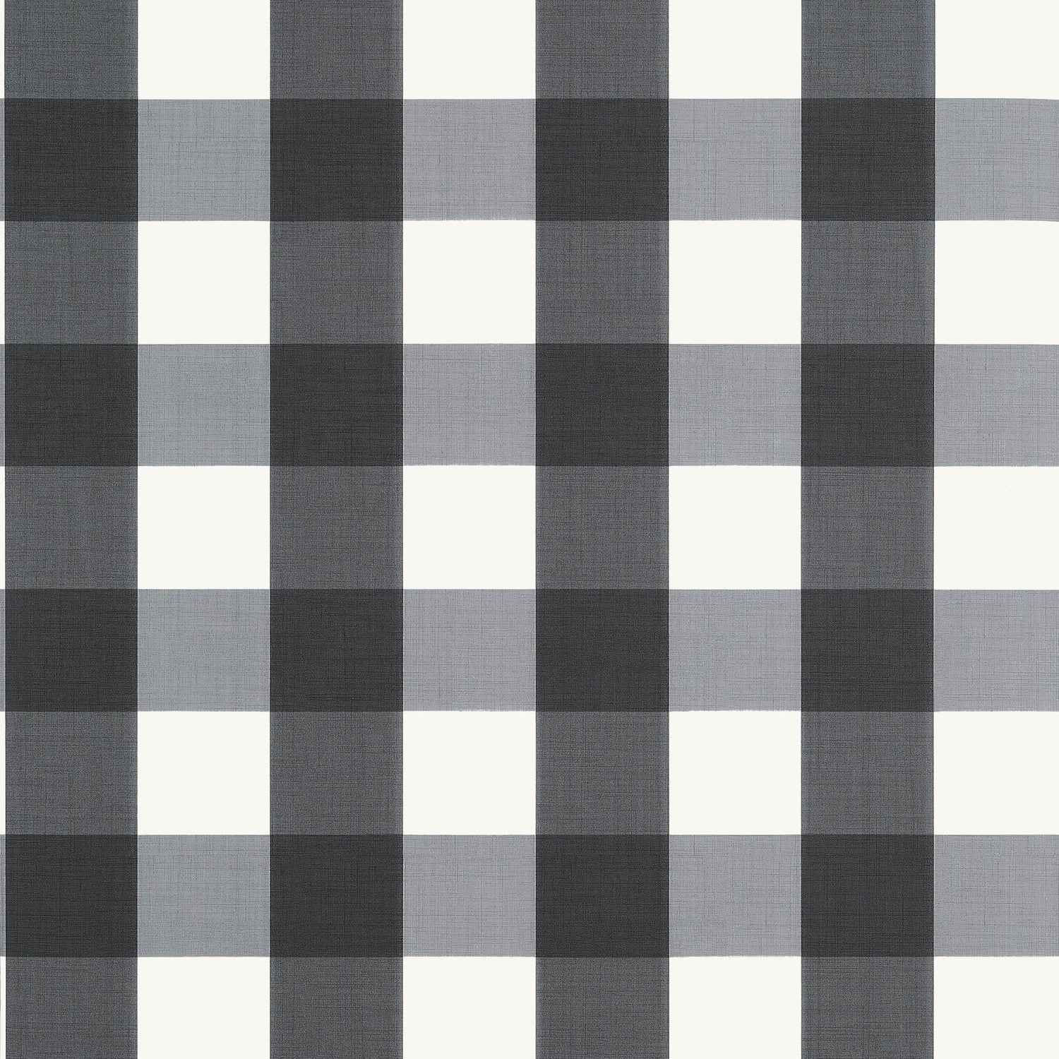 Buffalo Check wallpaper in black color - pattern number T44076 - by Thibaut in the Stripes and Checks Resource collection