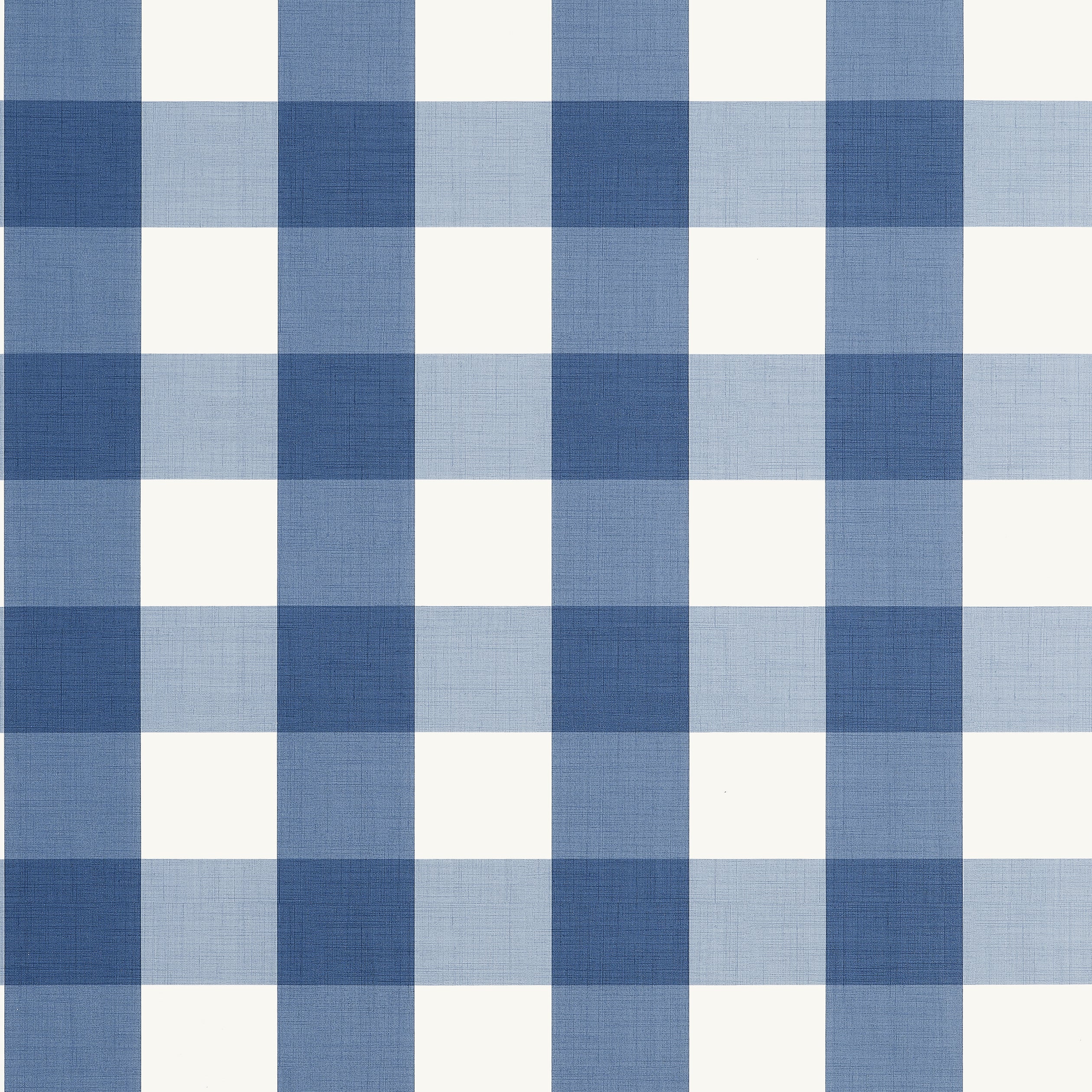 Buffalo Check wallpaper in navy color - pattern number T44077 - by Thibaut in the Stripes and Checks Resource collection
