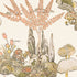 Orleans wallpaper in apricot and ginger color - pattern number T45026 - by Thibaut in the Wanderlust collection