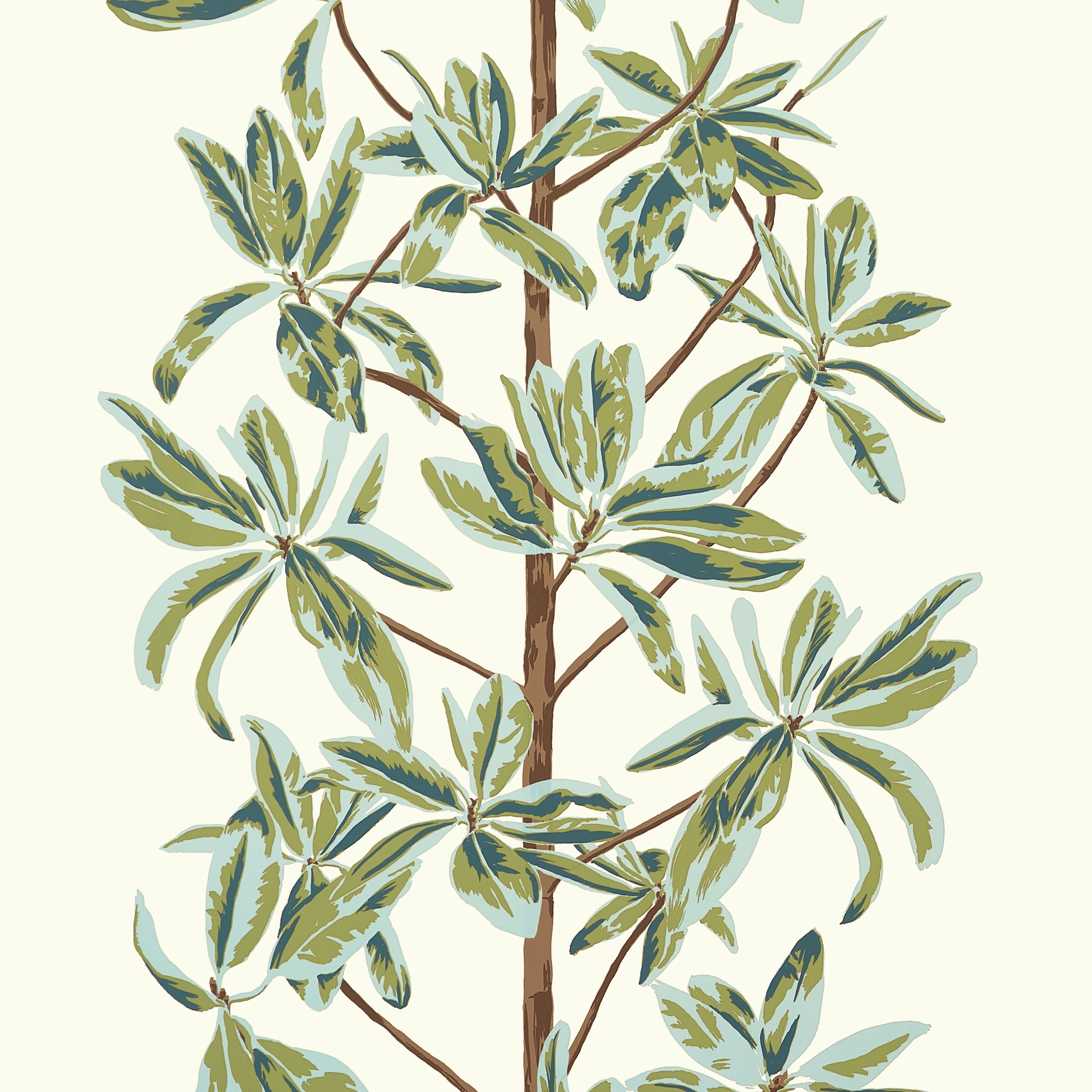 Mangrove Tree wallpaper in sage color - pattern number T45034 - by Thibaut in the Wanderlust collection