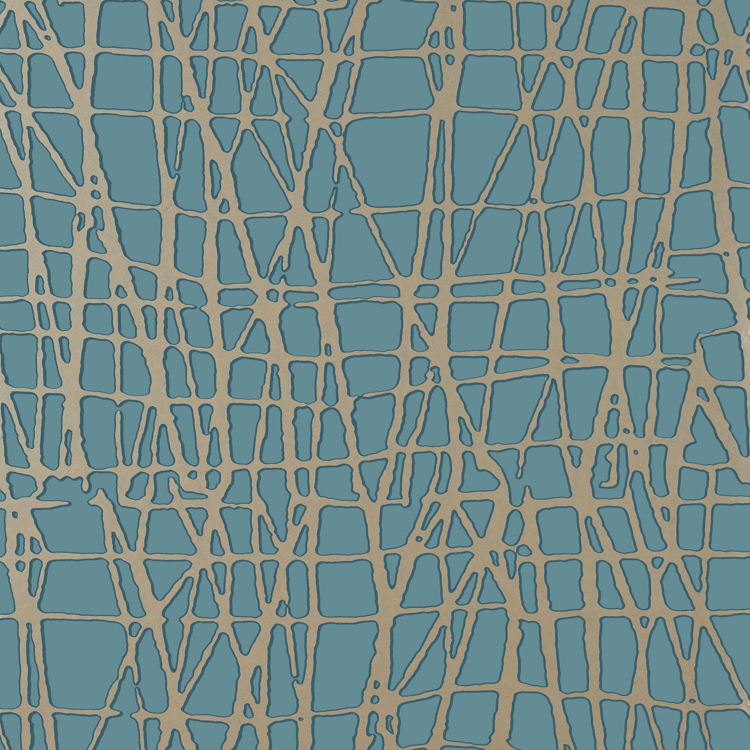Mori wallpaper in metallic pewter on mineral color - pattern number T455 - by Thibaut in the Modern Resource collection