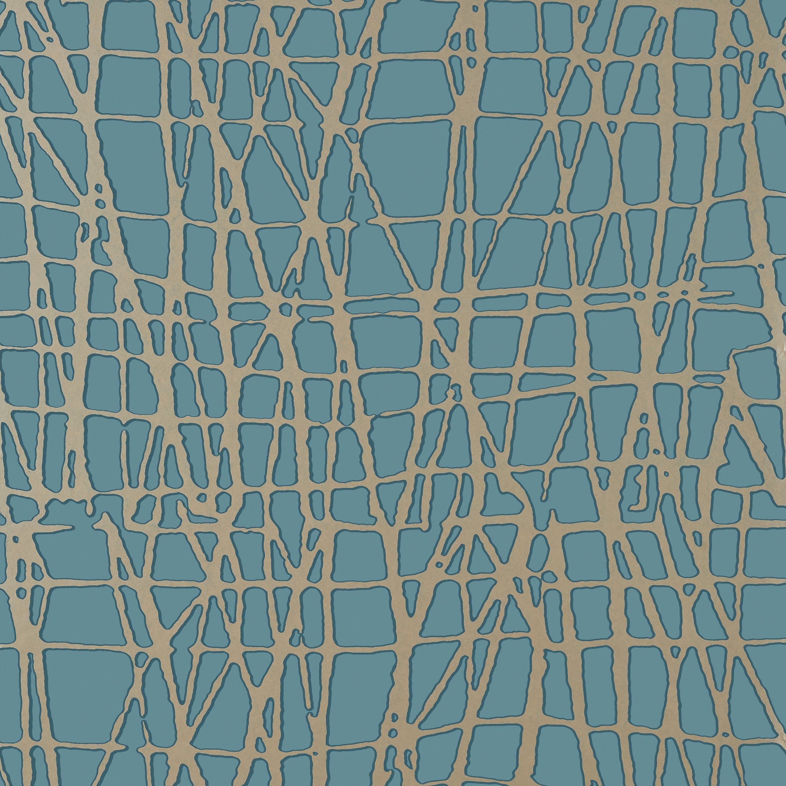 Mori wallpaper in metallic pewter on mineral color - pattern number T455 - by Thibaut in the Modern Resource collection