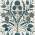 Corneila fabric in aqua color - pattern number T72602 - by Thibaut in the Chestnut Hill collection