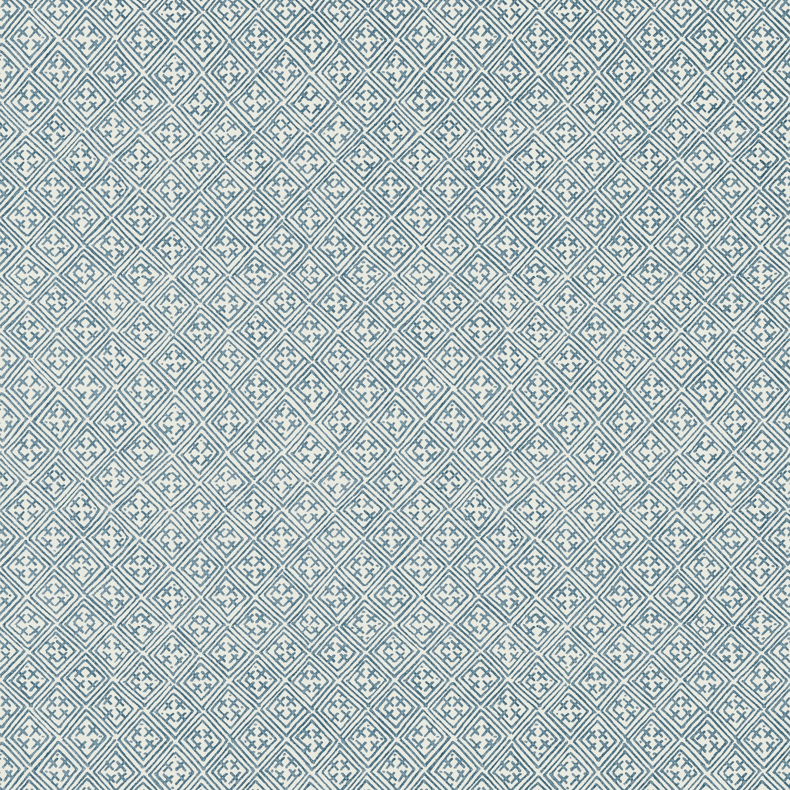 Laos fabric in navy color - pattern number T72617 - by Thibaut in the Chestnut Hill collection