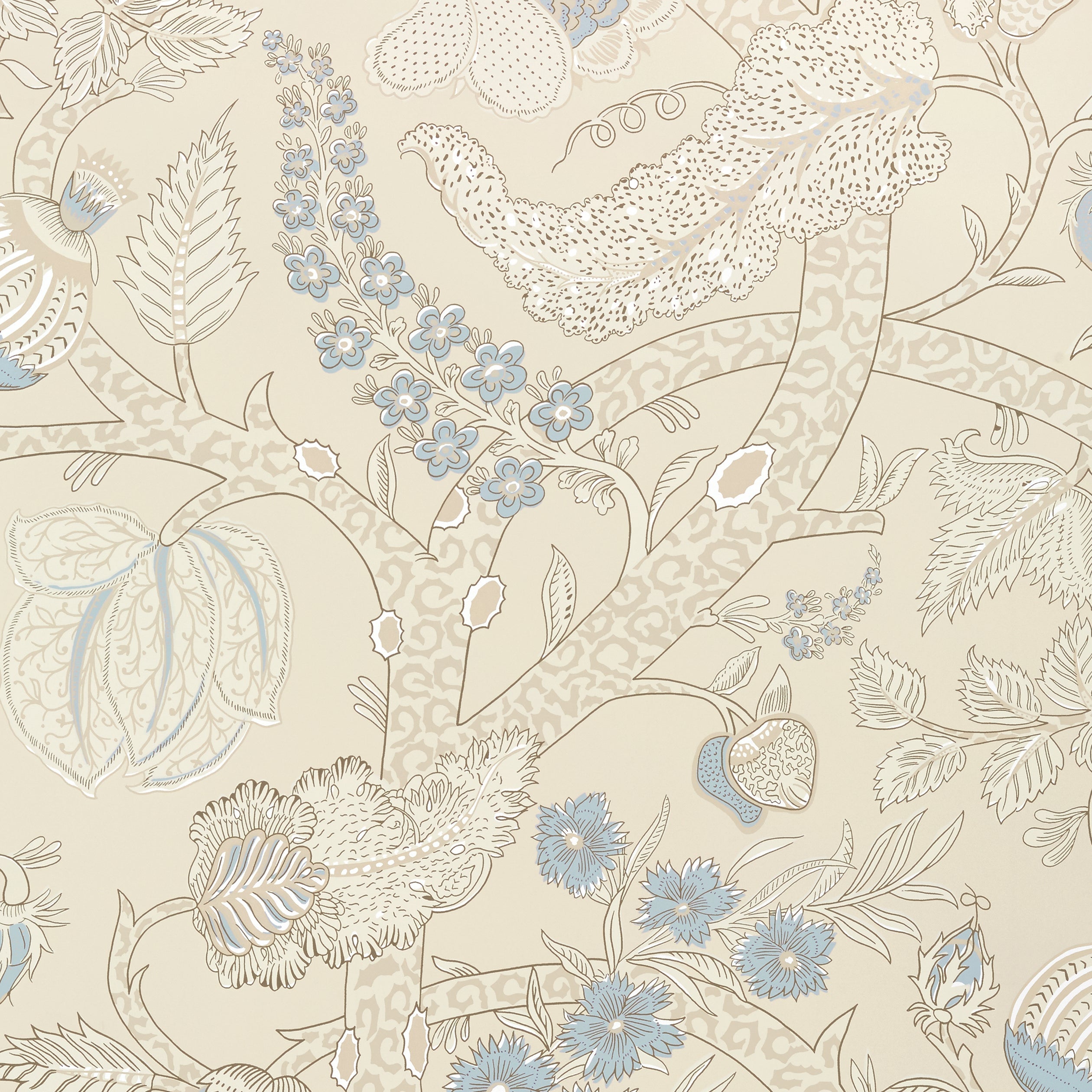 Macbeth fabric in beige color - pattern number T72622 - by Thibaut in the Chestnut Hill collection