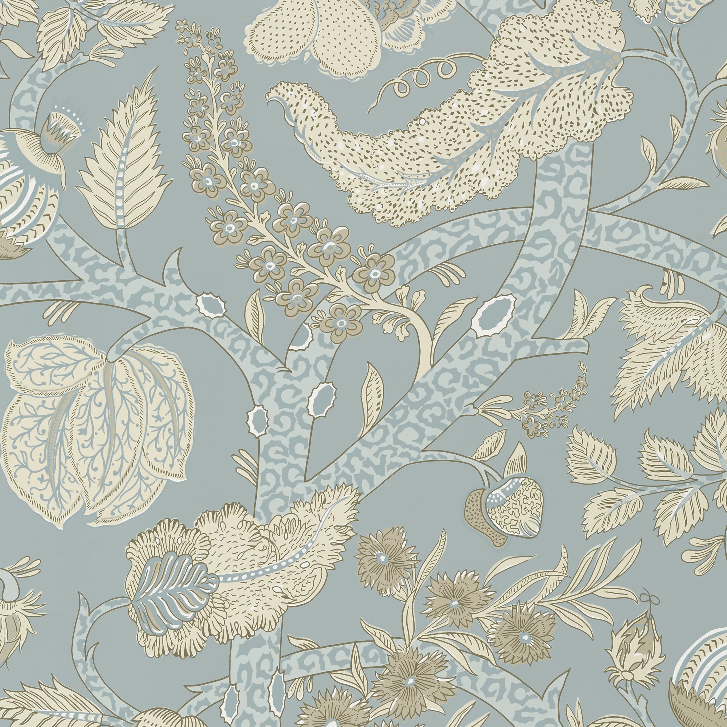Macbeth fabric in aqua color - pattern number T72623 - by Thibaut in the Chestnut Hill collection