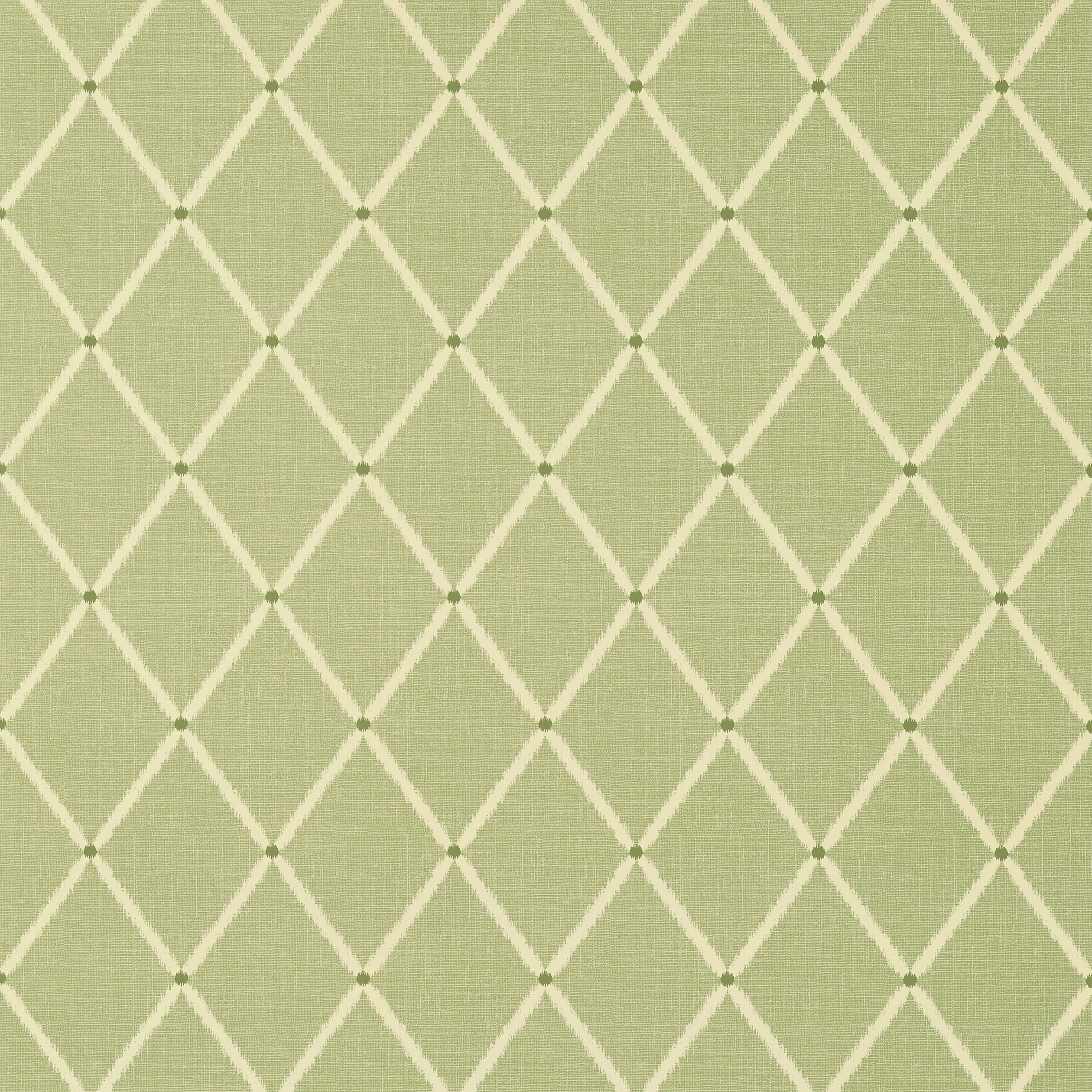 Pompton Trellis fabric in green color - pattern number T72636 - by Thibaut in the Chestnut Hill collection