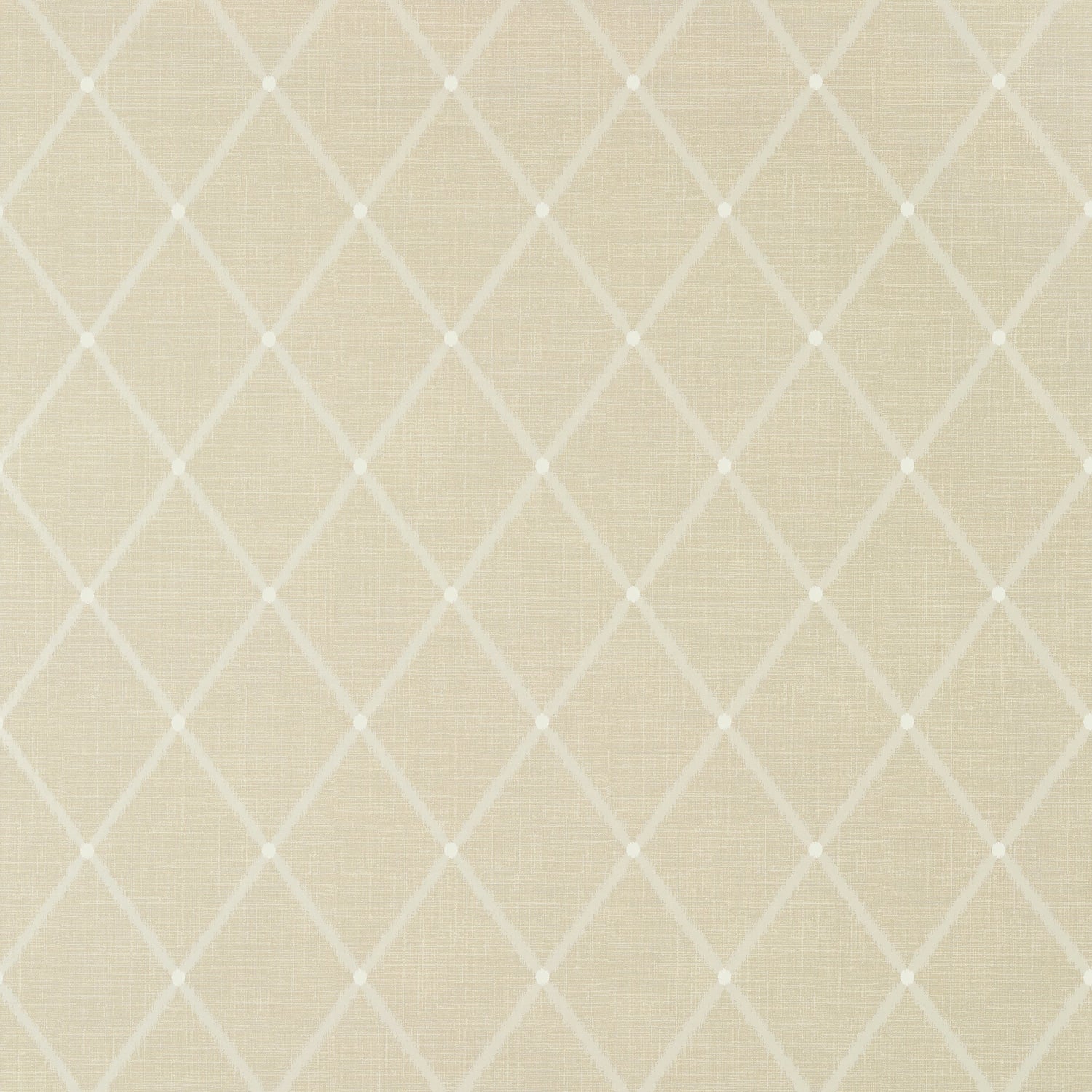 Pompton Trellis fabric in taupe color - pattern number T72638 - by Thibaut in the Chestnut Hill collection