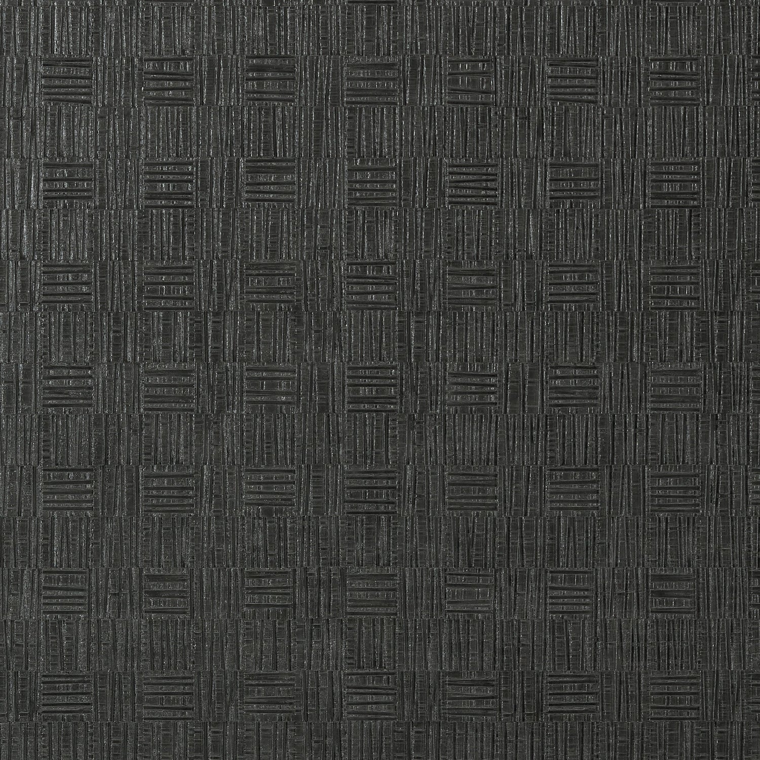 Tunica Basket fabric in black color - pattern number T75090 - by Thibaut in the Faux Resource collection