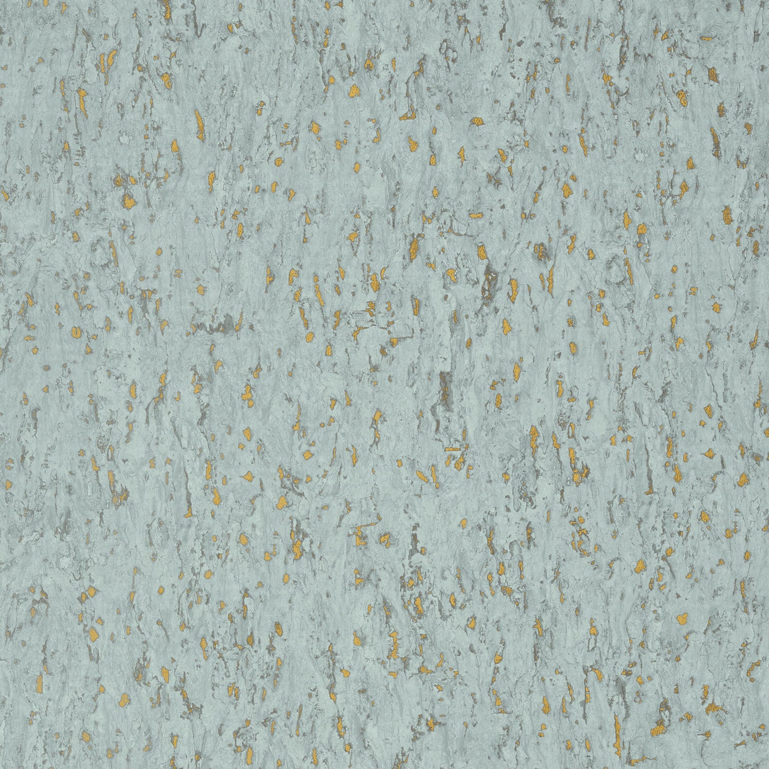 Montado Cork fabric in aqua on metallic gold color - pattern number T75107 - by Thibaut in the Faux Resource collection