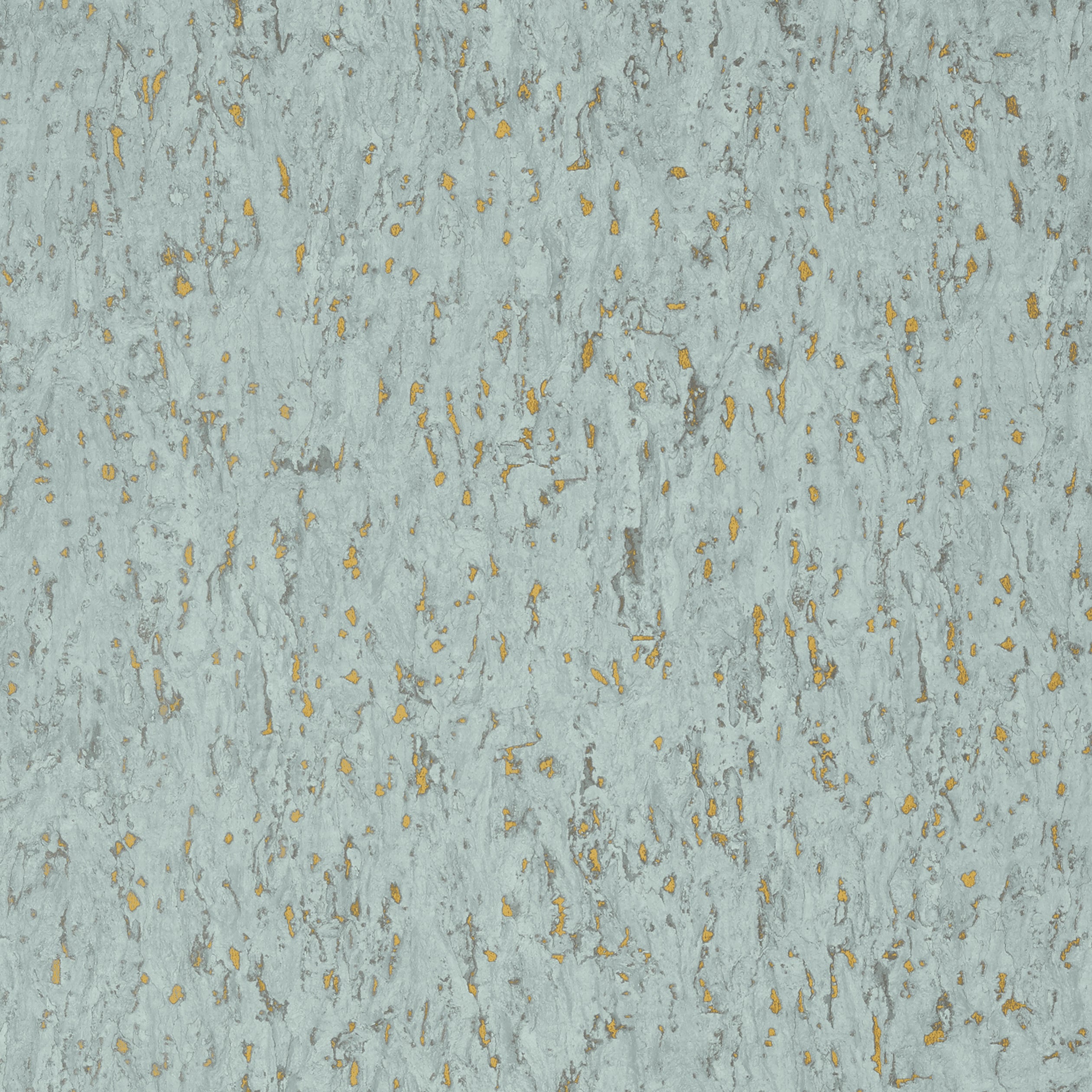 Montado Cork fabric in aqua on metallic gold color - pattern number T75107 - by Thibaut in the Faux Resource collection