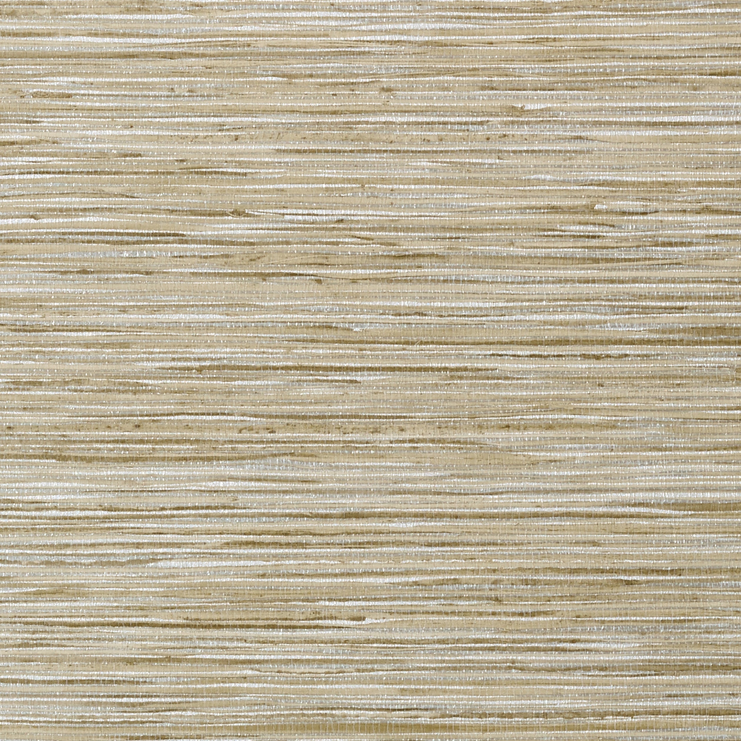 Jindo Grass fabric in neutral on metallic silver color - pattern number T75114 - by Thibaut in the Faux Resource collection