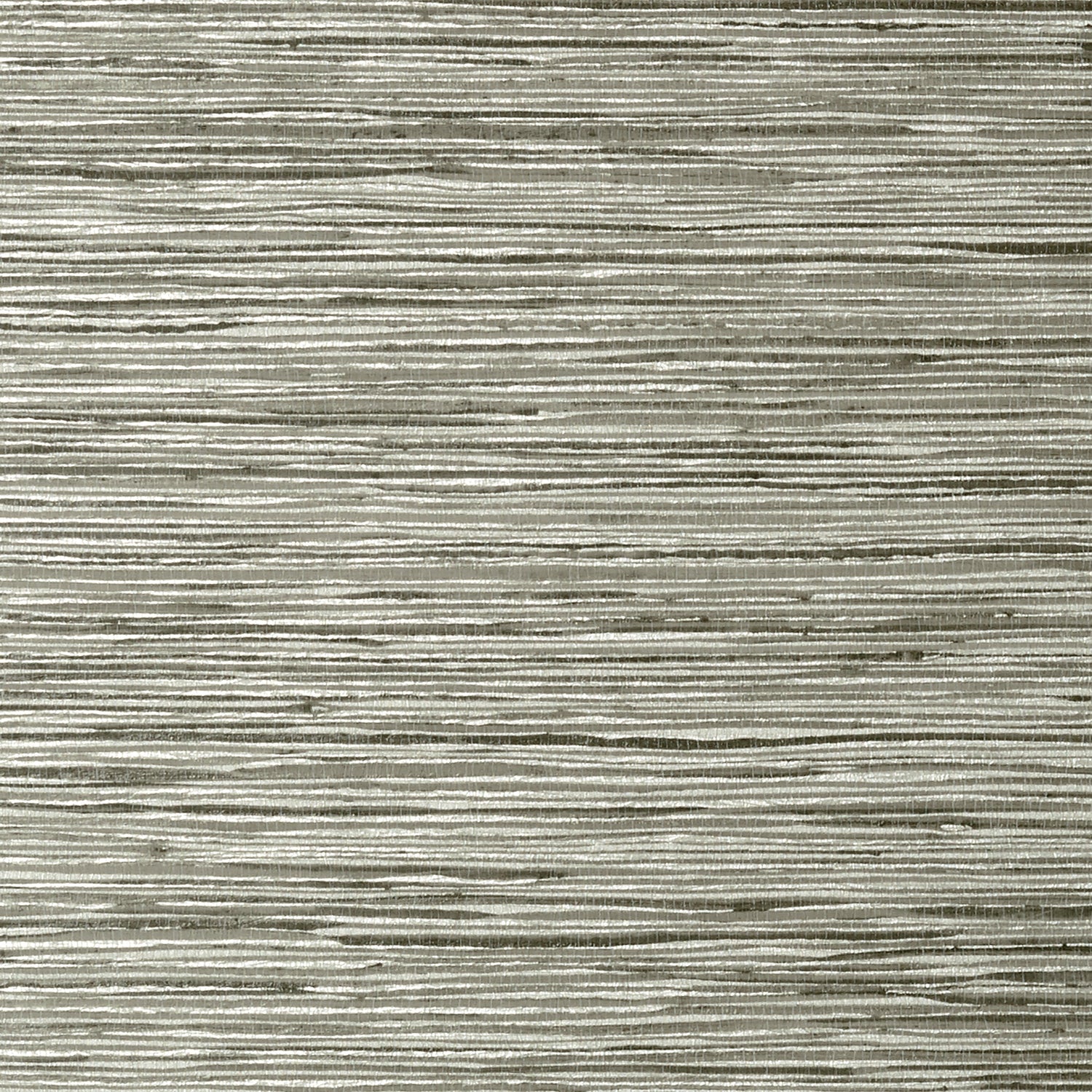 Jindo Grass fabric in charcoal on metallic silver color - pattern number T75120 - by Thibaut in the Faux Resource collection