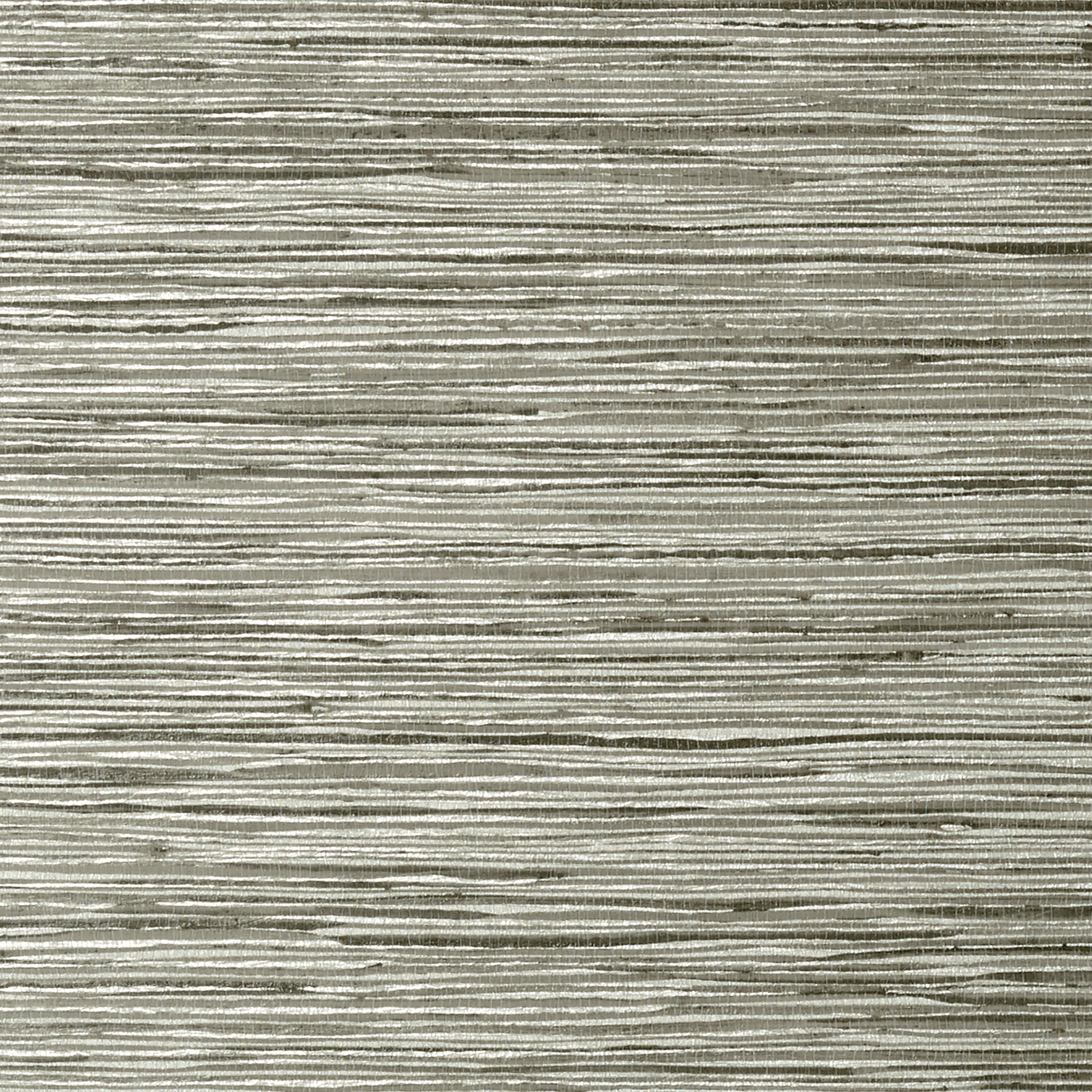 Jindo Grass fabric in charcoal on metallic silver color - pattern number T75120 - by Thibaut in the Faux Resource collection
