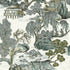 Asian Scenic fabric in grey color - pattern number T75463 - by Thibaut in the Dynasty collection