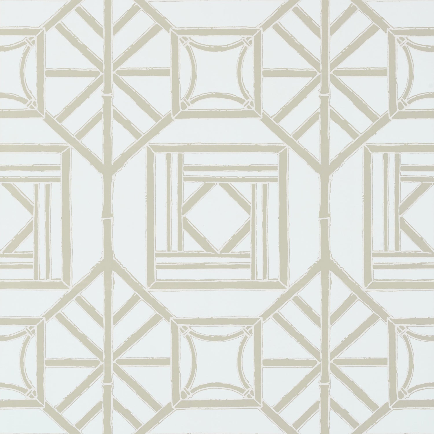 Shoji Panel wallpaper in aqua color - pattern number T75519 - by Thibaut in the Dynasty collection