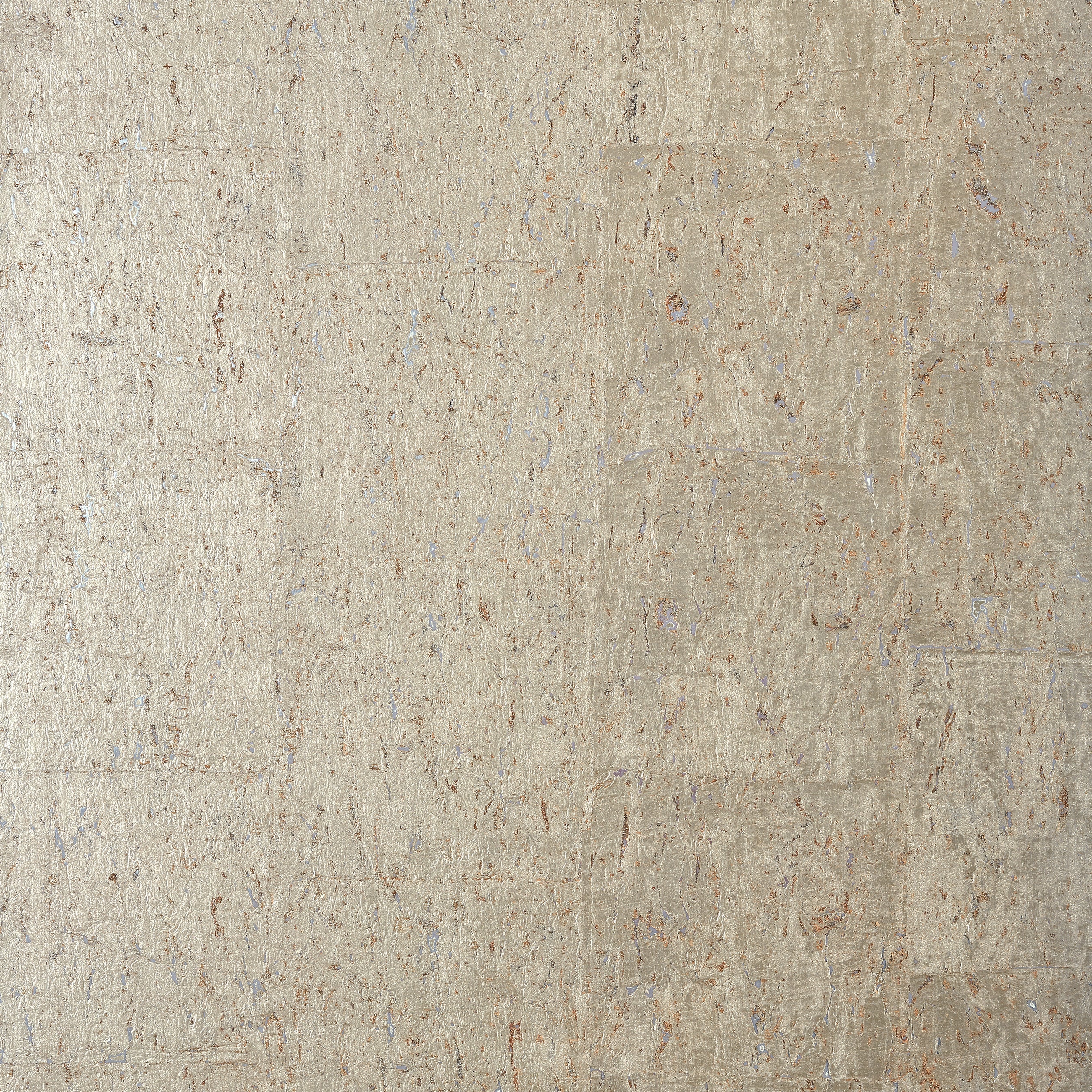 Cork wallpaper in metallic pewter color - pattern number T83009 - by Thibaut in the Modern Resource Volume 4 collection