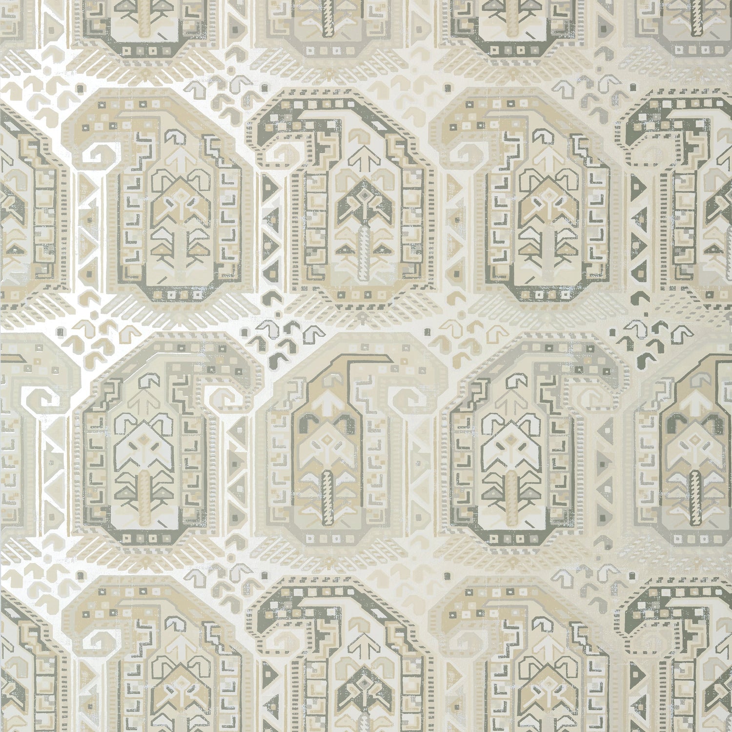 Gleniffer wallpaper in pearl color - pattern number T85039 - by Thibaut in the Greenwood collection