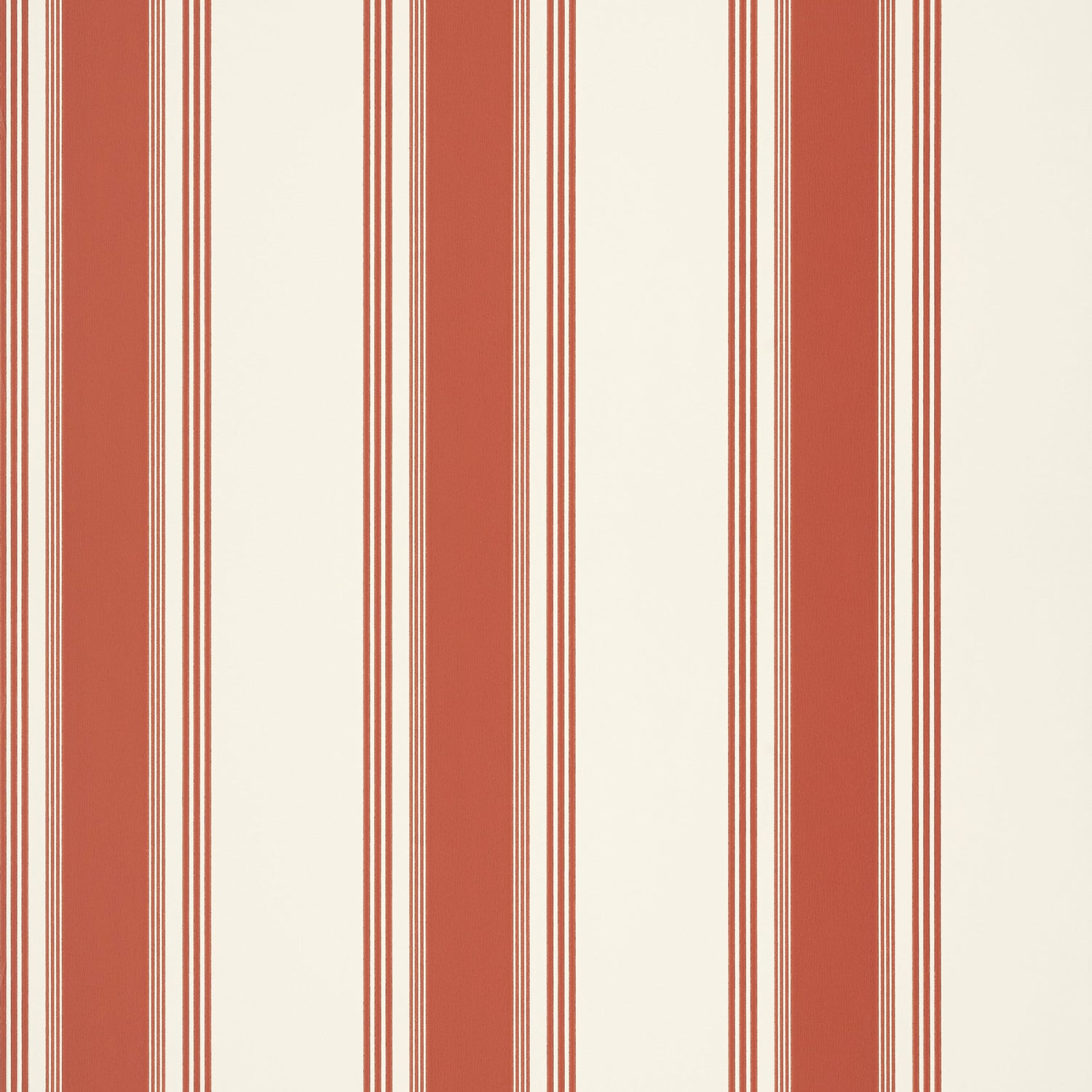 Brittany Stripe wallpaper in red color - pattern number T85048 - by Thibaut in the Greenwood collection