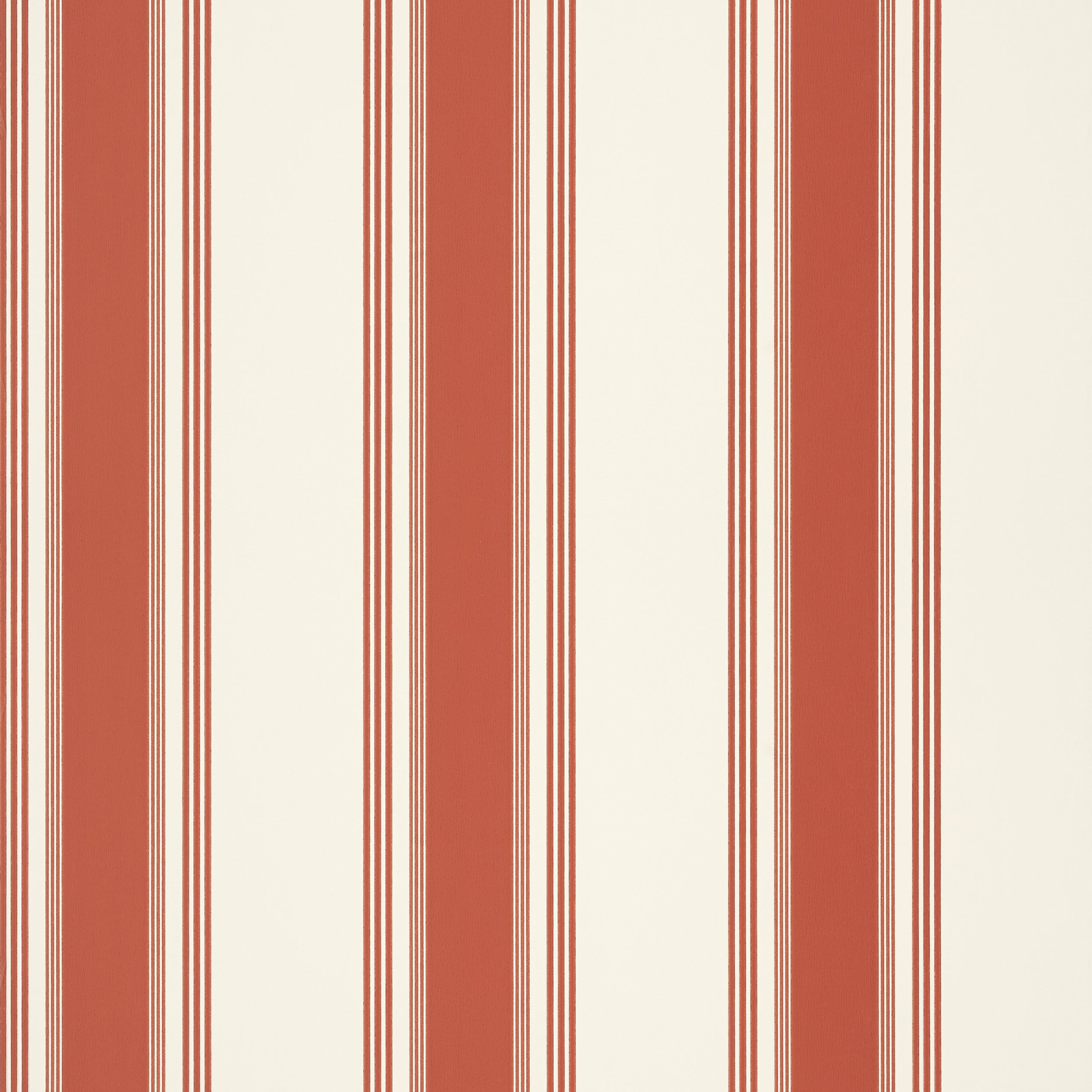 Brittany Stripe wallpaper in red color - pattern number T85048 - by Thibaut in the Greenwood collection