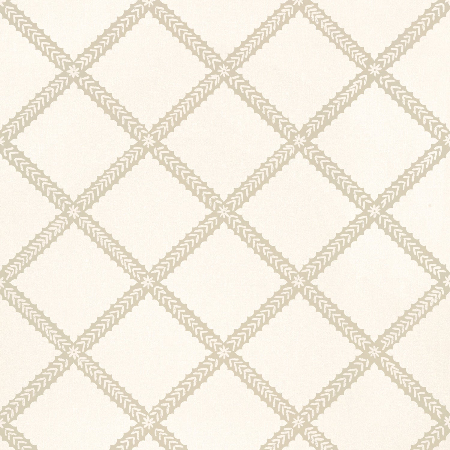 Majuli Trellis wallpaper in beige color - pattern number T88750 - by Thibaut in the Trade Routes collection