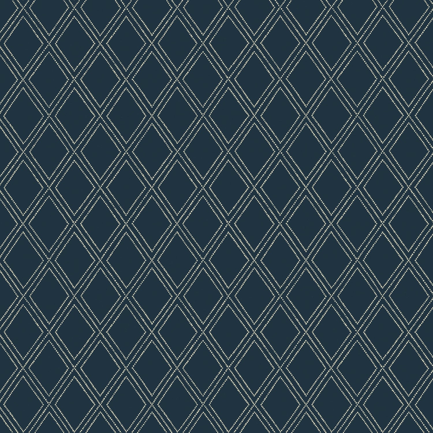 Bonaire wallpaper in cream on navy color - pattern number T88753 - by Thibaut in the Trade Routes collection