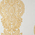 Rowan Damask fabric in metallic gold on silver color - pattern number T89131 - by Thibaut in the Damask Resource Volume 4 collection