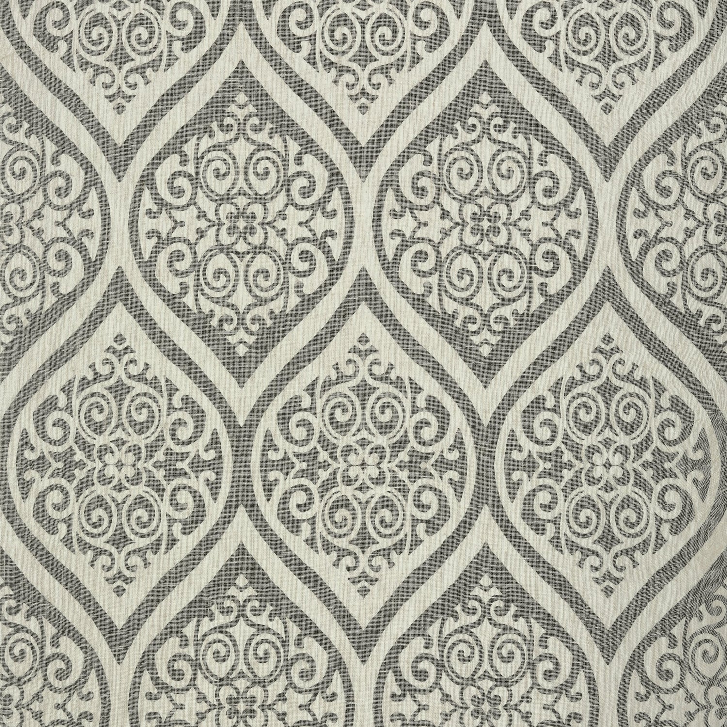 Tangiers fabric in black on off white color - pattern number T89149 - by Thibaut in the Damask Resource Volume 4 collection