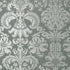 Ashley Damask fabric in silver on gray color - pattern number T89171 - by Thibaut in the Damask Resource Volume 4 collection