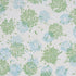 Chrysanthemum By Tillett Wallpaper in green and sky color - pattern number TL800000 - by Schumacher in the Tillett collection