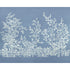 Villa Garden mural in navy 4 panel mural color - pattern number TM10856 - by Thibaut in the Heritage by Thibaut collection