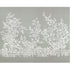 Villa Garden mural in charcoal color - pattern number TM10857 - by Thibaut in the Heritage by Thibaut collection