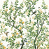 Jardin Bloom mural in white color - pattern number TM13666 - by Thibaut in the Grand Palace collection