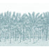 Palm Grove mural in spa blue color - pattern number TM13949 - by Thibaut in the Palm Grove collection