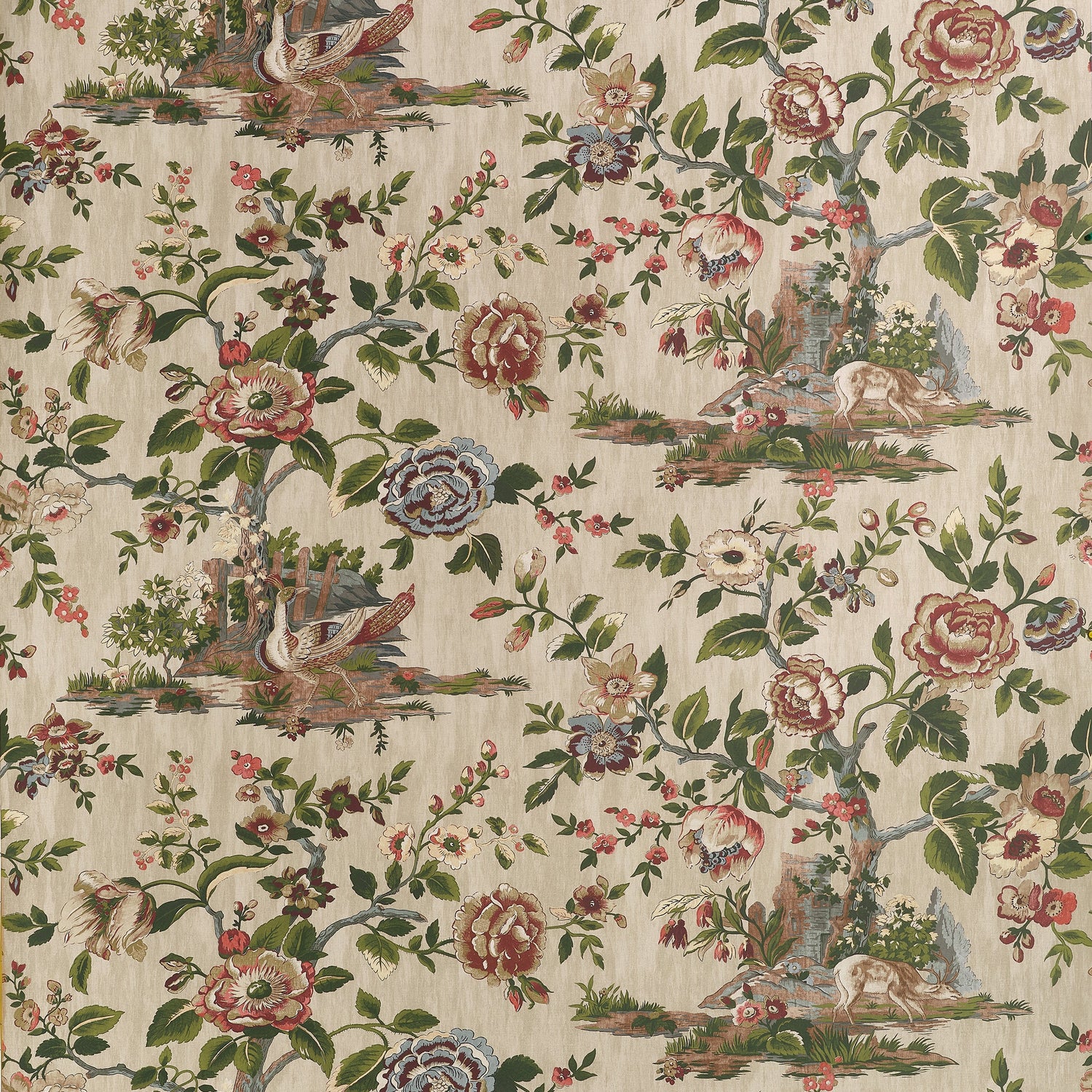 Forest Lodge wallpaper in flax color - pattern number TWW10541 - by Thibaut in the Boxwood collection