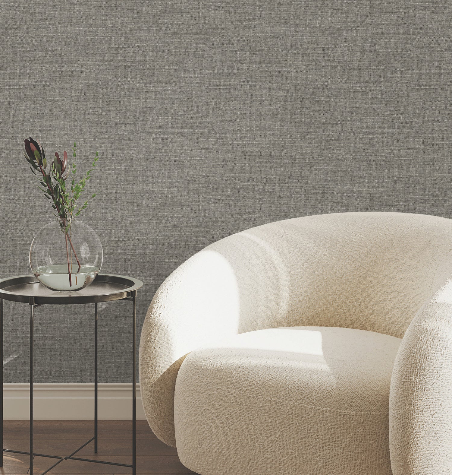 Terrene Wallpaper in charcoal color - pattern number UW1020N - by York in the Atmosphere Digest collection